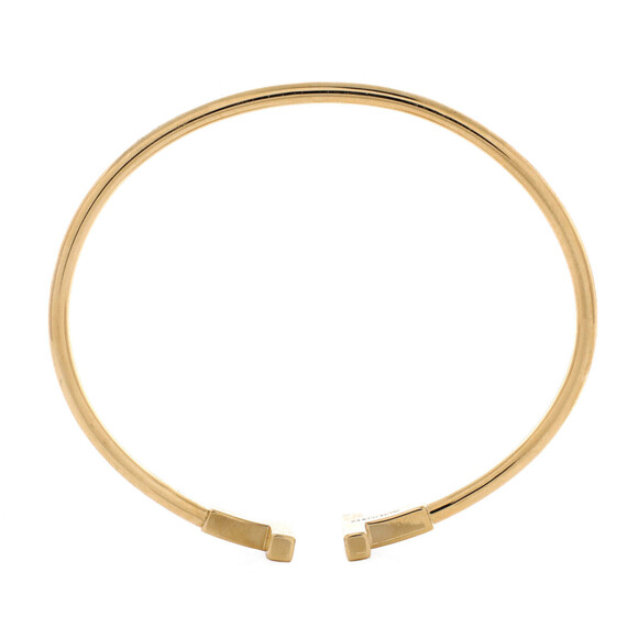 Tiffany & Co. T Wire Bracelet 18K Yellow Gold and Diamonds - Picture 2 of 3